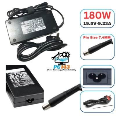 GENUINE HP LAPTOP CHARGER 180W PIN SIZE