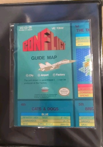 Conflict (Nintendo Entertainment System) NES Cartridge, Manual, Map, & Bit Box - Picture 12 of 22