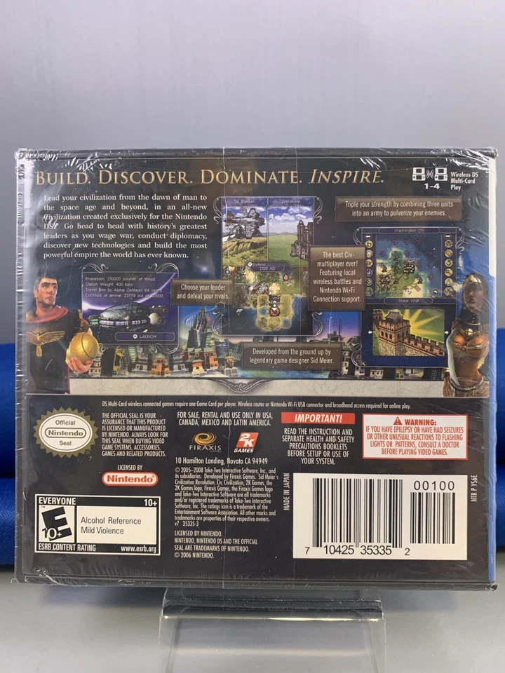 Sid Meier's Civilization Revolution Nintendo DS NDS Brand New Sealed US Version - Image 2 of 4