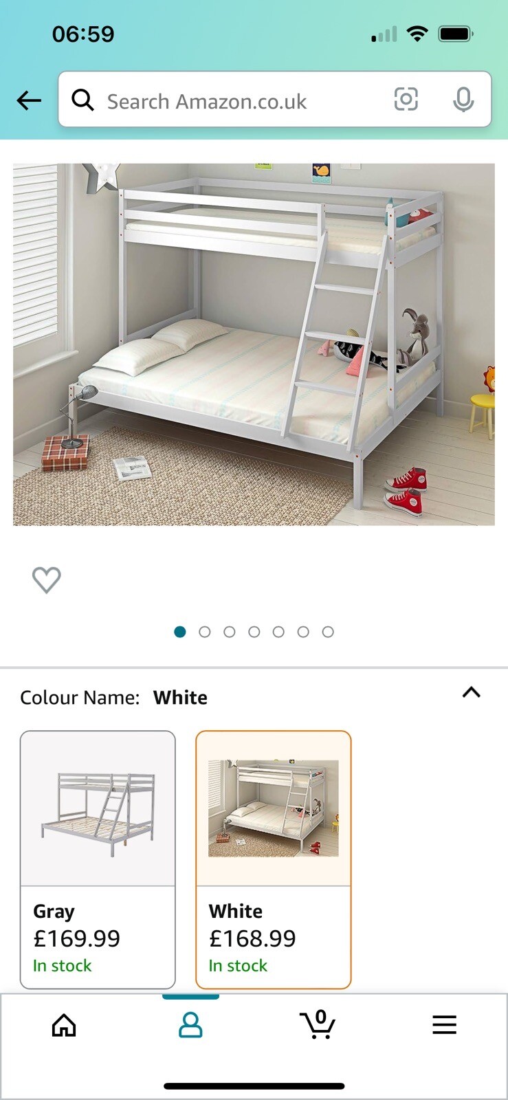 Triple Bunk Bed With Foam Double Mattress eBay