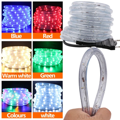 230V LED Lichtschlauch Lichterschlauch Garten Deko Innen Außen Lichterkette IP65