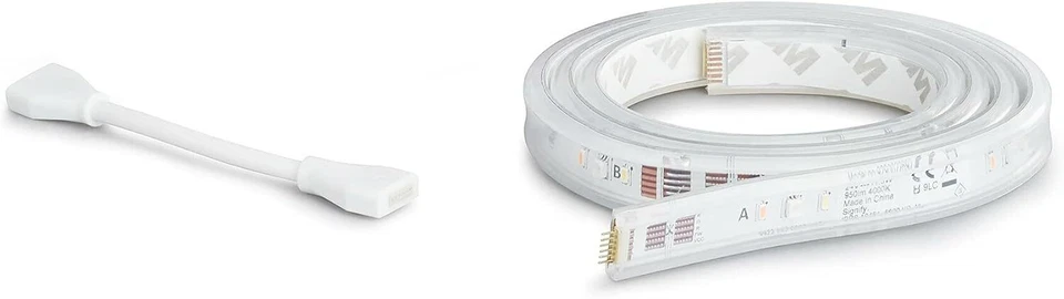 Philips Hue White and Color Ambiance Lightstrip, Striscia LED Smart da 1m, Bluet - Immagine 4 di 4