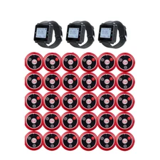Restaurant Wireless Pager Calling System Waiter 3 Watch 30 Call Buttons Cafe Bar