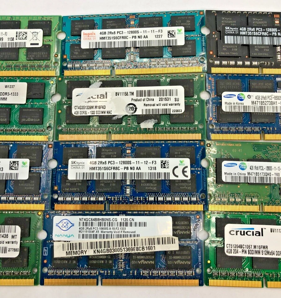 8GB 2 x 4GB Laptop RAM DDR3 SODIMM Mixed brands Mixed Speed (OFFERS WELCOME) - Image 3 of 4