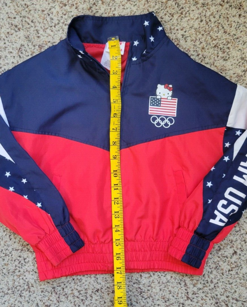 Hello Kitty x Team USA Track Jacket Girls Olympic Windbreaker Sanrio