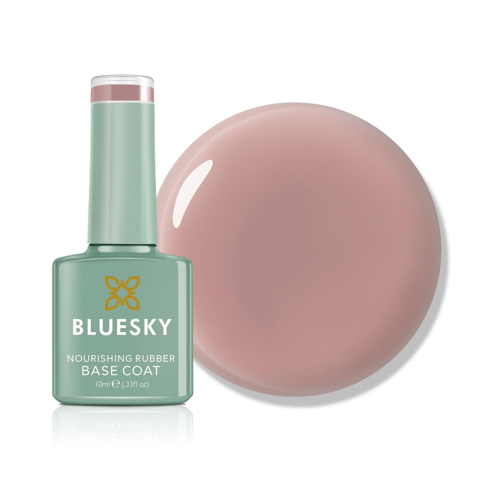 Bluesky Rubber Base Coat 10ml - Vintage Rose - BNR10  Base Gel for Nails