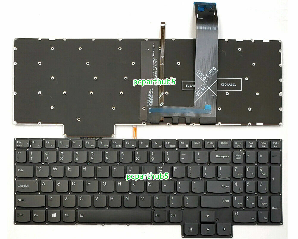 New Lenovo Ideapad Gaming 3-15ARH05 3-15IMH05 Keyboard US White