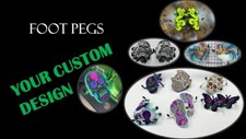 Foot Pegs-Design/Create Your Custom pair-Powd...