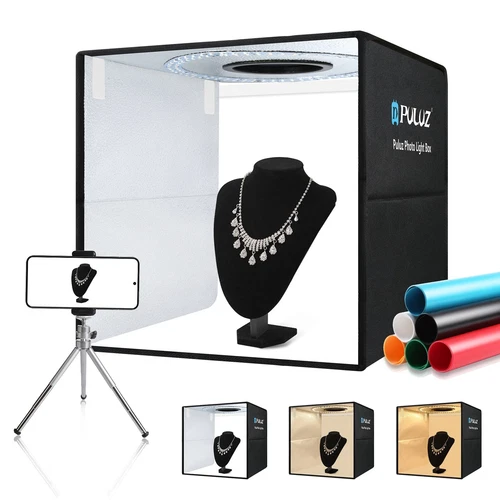 16" PULUZ Portable LED Photo Light Box Tent Cube Studio Photography 40x40cm UK