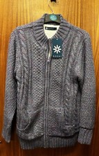 Tagged Amber Size 12/14 Purple Mixed Jacket With Pockets Fasten Via Zip