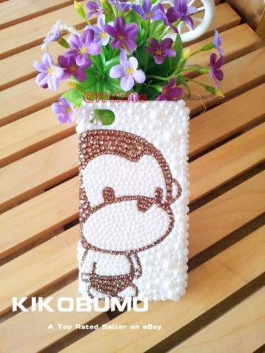 水晶珍珠猴子闪亮手机壳 保护套 适合各种手机 定制手机 — 第 2/2 张图片