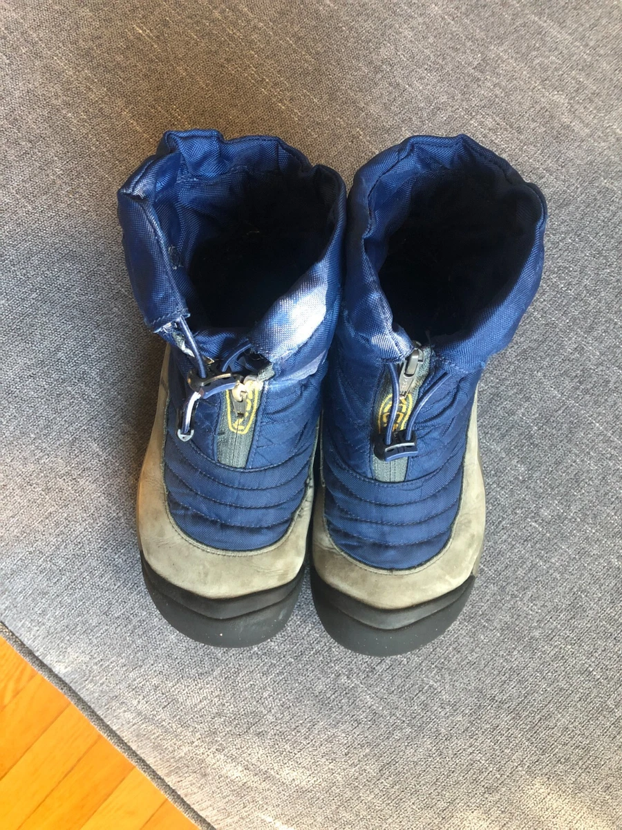 Keen Youth Bridger Wp Estate Blue Dark Shadow Snow Boots US 4 EU