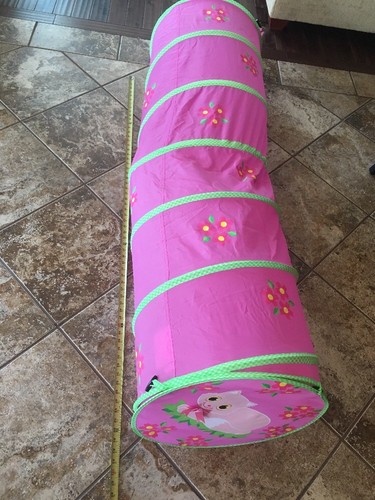 5' Collapsible Kids Pop Up Out Play Tunnel Midwest Foldable Portable W Ends