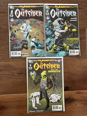 Flashpoint: The Outsider #1 2 3. Neuwertig mit DC. 3 Comic Set.