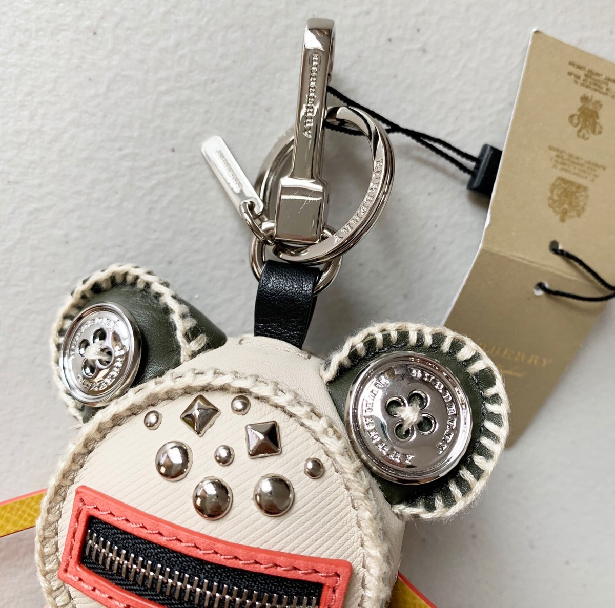 $350 Burberry Doris The Frog Studded Leather Bag Charm $350 Burberry Doris The Frog Studded Leather Bag Charm