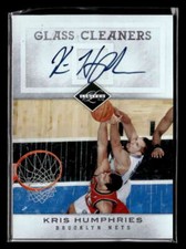 2011-12 Panini Limited Kris Humphries Glass Cleaners Signatures Auto /99 FX848