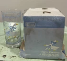 Anchor Hocking 4 Drinking Glasses Farm Country Vintage w/box 3100/389.