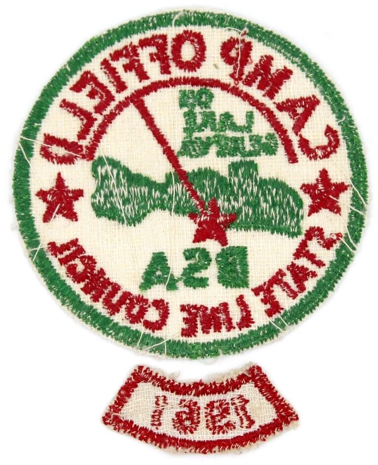 Vintage Camp Offield Patch w/ 1961 Segment Lake Geneva State Line Council WI BSA - Image 2 of 2