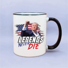 DONALD TRUMP 2024 Legends Never Die Coffee Mug