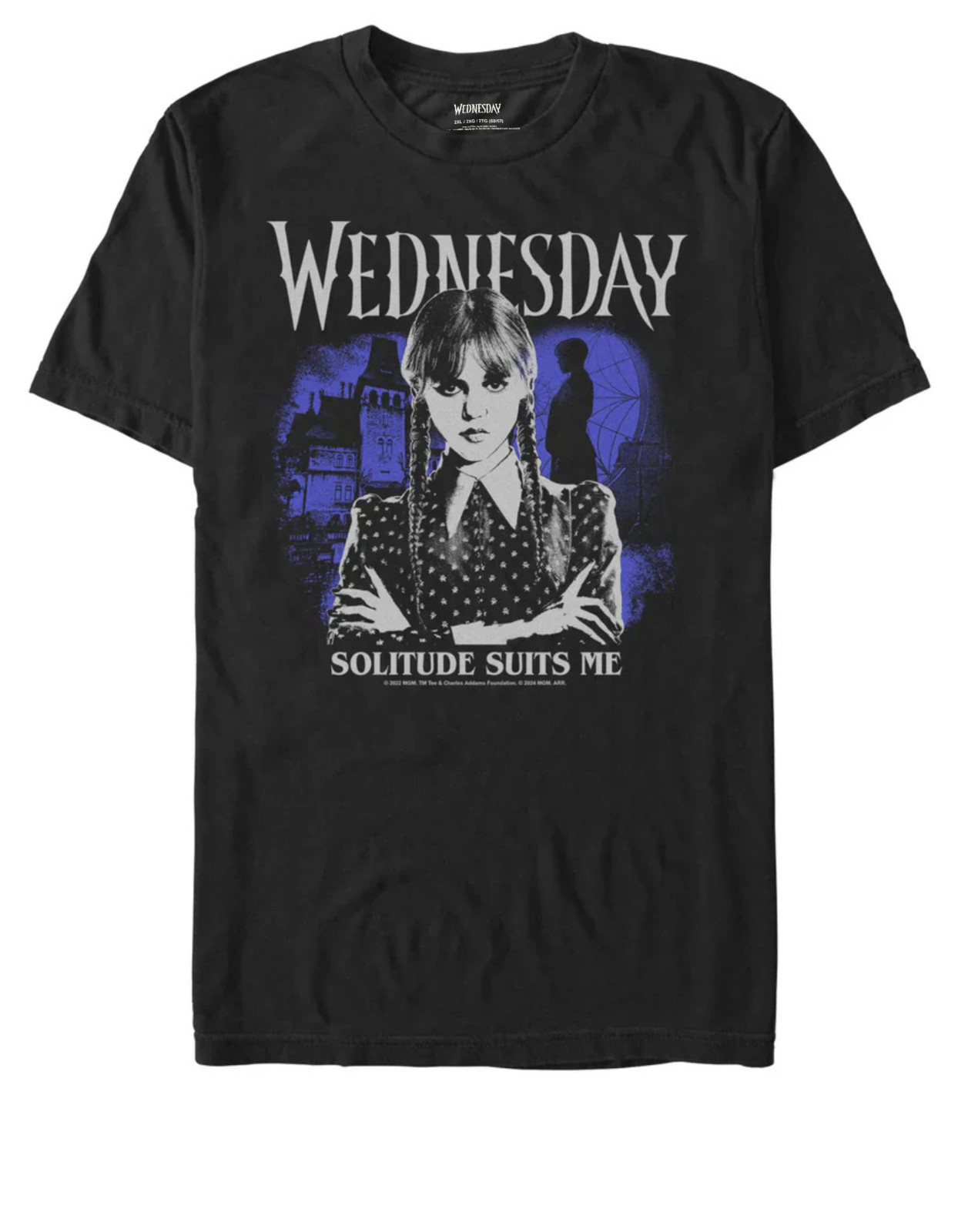 ФУТБОЛКА С РИСУНКОМ WEDNESDAY SOLITUDE SUITS ME 3090₽