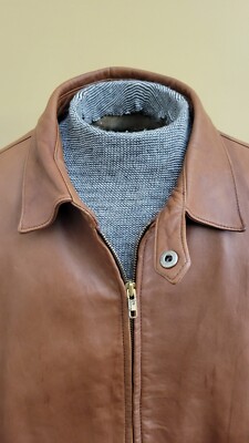 RALPH LAUREN レザー Jacket XL ブラウン Polo By Ralph Lauren Brown Leather Jacket Size XL | eBay