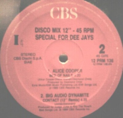 (Rare 12''Promo) Alice Cooper, The Chimes, Kaoma, Big Audio Dynamite