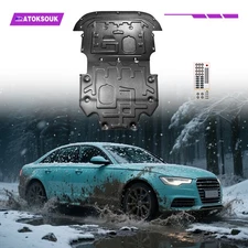 2Pcs Front Skid Plate For A6 12-18 Underbody Engine Splash Shield Cover