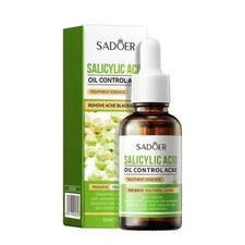 NEW Sadoer Salicylic Acid Oil Control Acne Treatment, Preserves Youthful Look