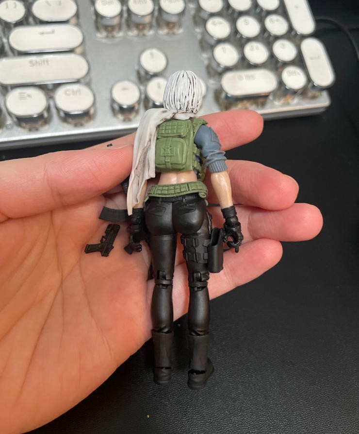 Pre-sale Painted 1/18 Scale 3.75" Female Soldier Action Figure Toy Xmas Gift