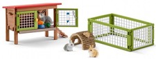 SCHLEICH - Accessoire de l'univers des animaux de la ferme - Clapier à lapin ...
