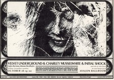 VELVET UNDERGROUND Postcard Avalon Concert 1968 Wes Wilson Bellmer Wright FD-142