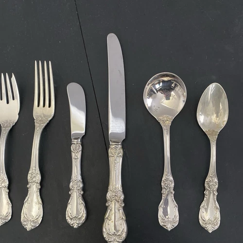 Burgundy Sterling 1949 Reed & Barton 24 Piece Set new sealed in package