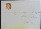 MOURNING LETTER folded No. 13 CAD LA ROUR DU PIN FOR CHAMBERY