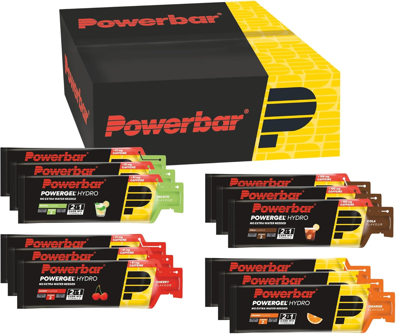 PowerBar PowerGel Hydro 12x67ml Multiflavour | Gel Isotonico Triatleta