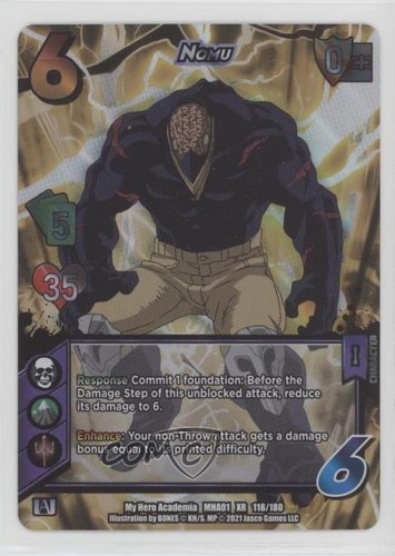 2021 UniVersus: My Hero Academia - Set 1 1st Edition Nomu #MHA01-118 14jr
