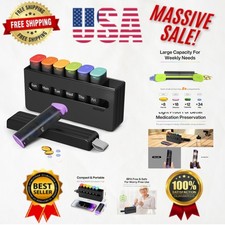 Stylish 7 Day Pill Organizer - Two Times a Day Holder for Vitamins  Supplements