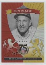 2014 Panini Hall of Fame Crusades Red 65/75 Enos Slaughter #61 HOF 2r8
