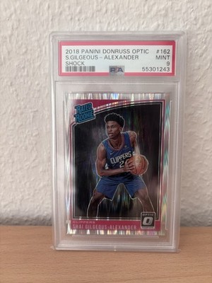 2018-19 Panini Shai Gilgeous-Alexander SGA Donruss Optic RC Rookie Shock PSA9