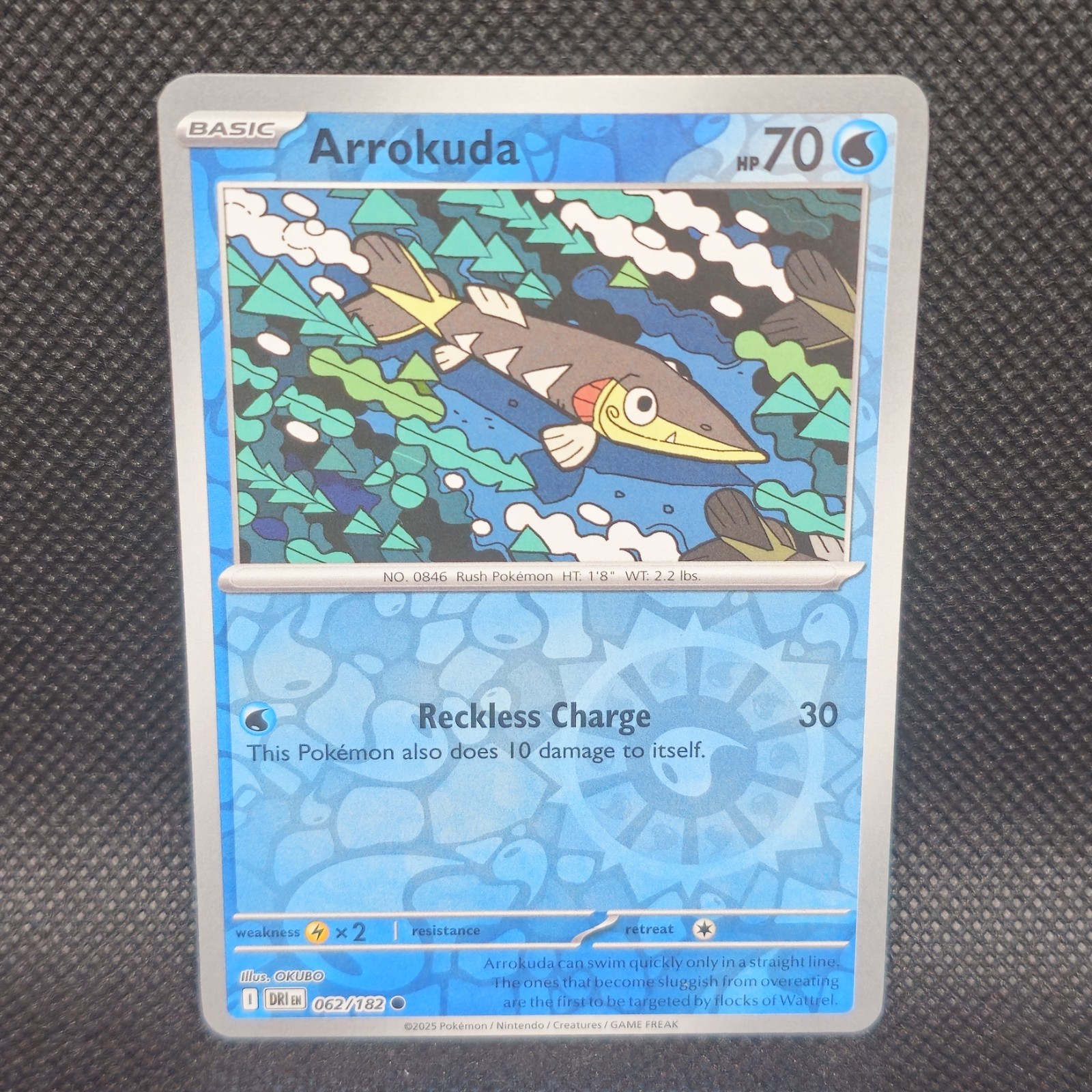 Arrokuda 62/182: Pokémon TCG Destined Rivals - Reverse Holo - NM