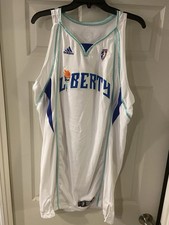 Vintage 2008 WNBA New York Liberty Pro Cut Adidas Basketball Jersey 2XL EUC