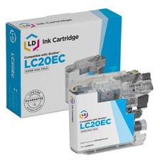 LD Compatible Brother LC20EC Super HY Cyan Ink Cartridge for MFC-J5920DW