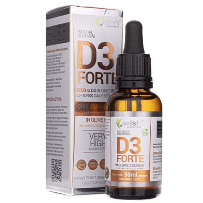 Wish Pharmaceutical Wish Vitamin D3 FORTE 2000 IU in drops 30ml
