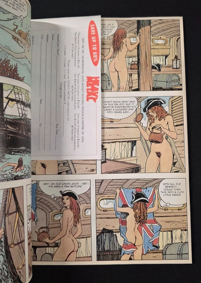 HEAVY METAL MAGAZINE 21 MILO MANARA COVER Adult July 1997 GGA SEXY Vol 1 - Image 3 of 3