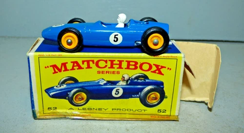 Matchbox Lesney 52 BRM Formula 1 Grand Prix car blue