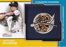 2013 Topps Heritage Minors Taylor Dugas Manufactured Hat Logo
