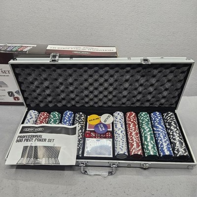 Classic Sport 500 Piece Professional Poker Set NIB