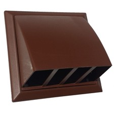 110 x 54mm Rectanguar Brown Cowl Vent for Tumble Dryer / Extractor fan