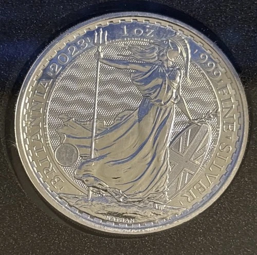 3 Silver 1 oz .999 Fine 2023 Brittannia, 2021 and 2013 American Silver Eagle
