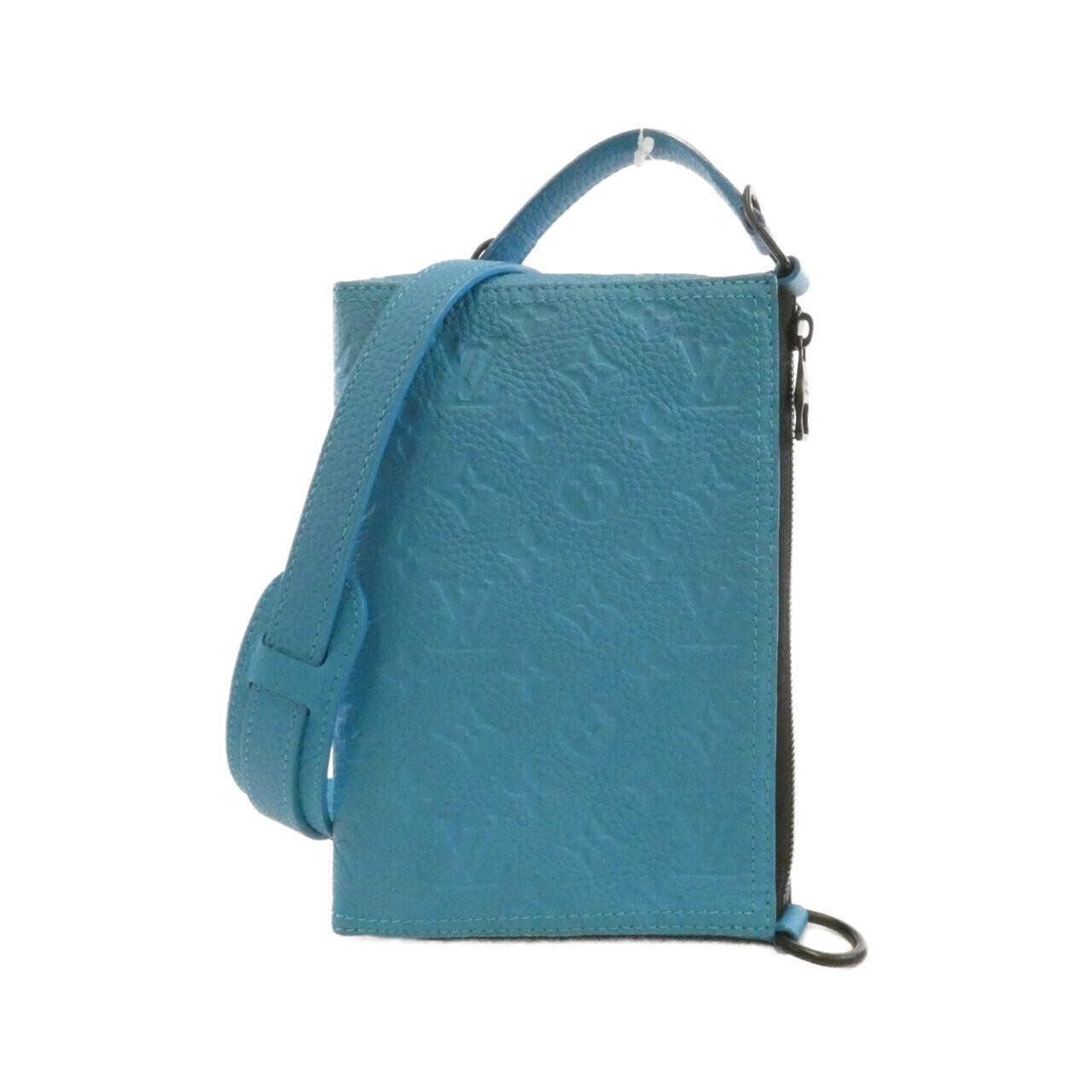Authentic Louis Vuitton Taurillon Clemence Monogram Triangle Messenger Shoul...