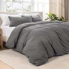 Microfiber Duvet Cover Set - Ultra Soft Washed Microfiber - King/California King